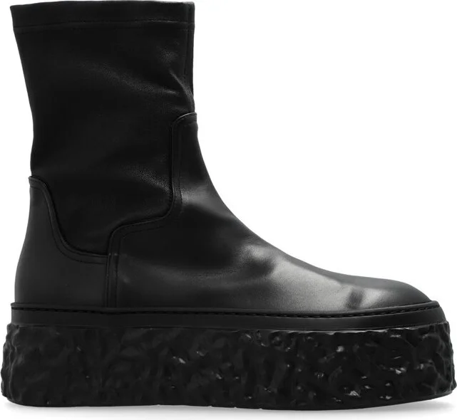 AGL Stretch Platform Ankle Boots