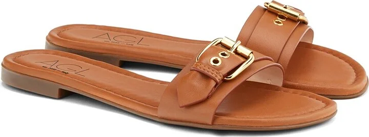 Agl Summer Buckle Leather Sandal