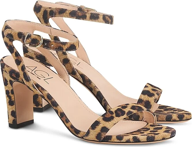 Agl Women's Bernadette Leopard Print Sandals