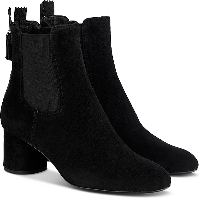 Agl Women's Lisette Almond Toe Mid Heel Stretch Booties