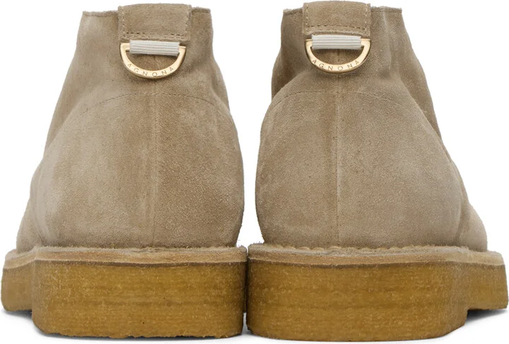 Agnona Beige Chukka Desert Boots - Image 2