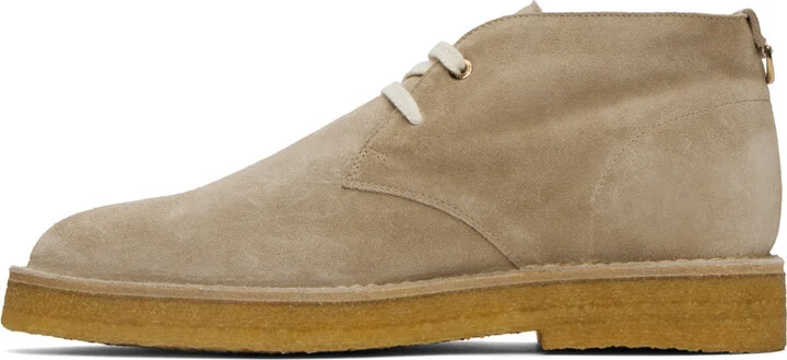 Agnona Beige Chukka Desert Boots - Image 3