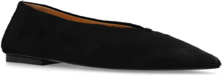 Ago pointed-toe leather ballerinas - Image 2