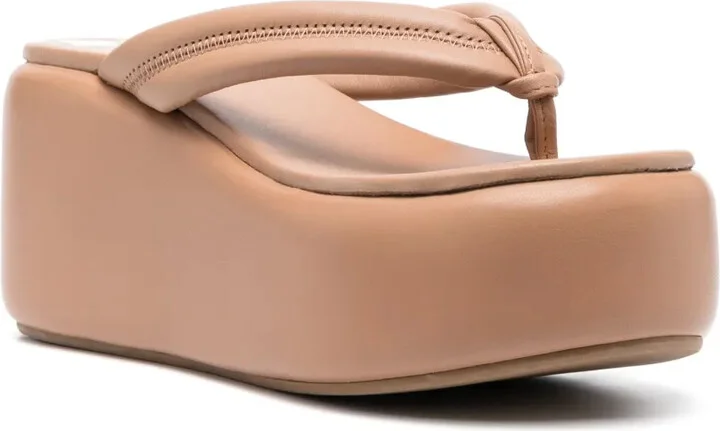 Aiko 50mm wedge sandals - Image 2