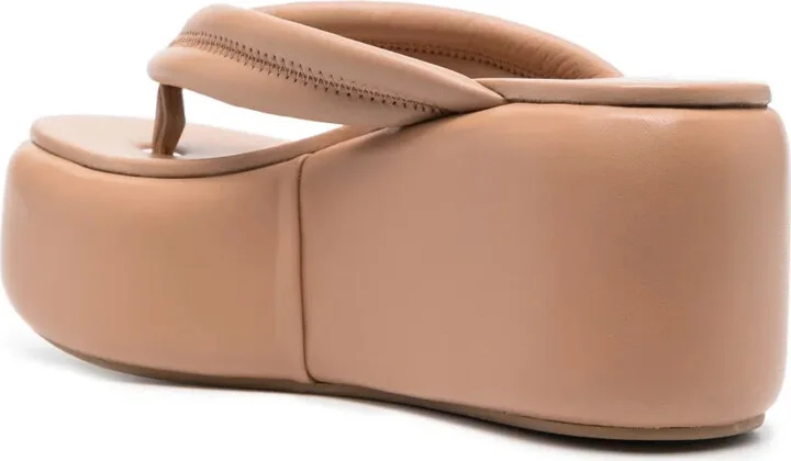 Aiko 50mm wedge sandals - Image 3