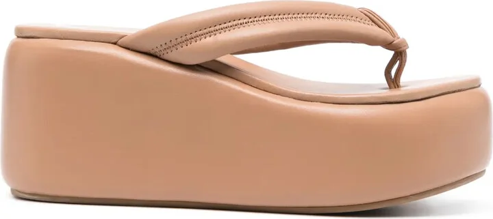 Aiko 50mm wedge sandals