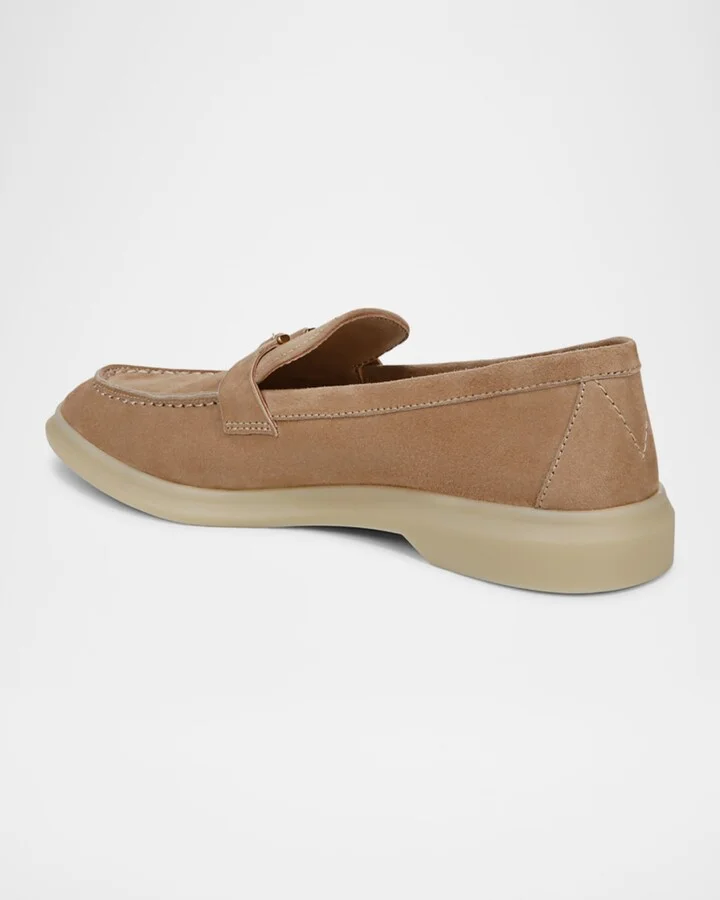 Ailey Suede Medallion Slip-On Loafers - Image 5
