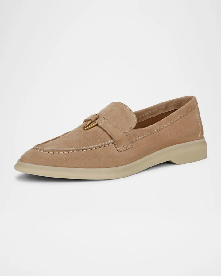 Ailey Suede Medallion Slip-On Loafers - Image 7