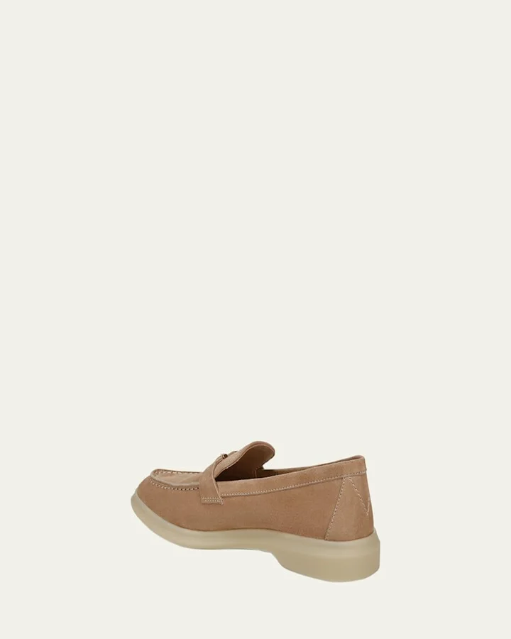 Ailey Suede Medallion Slip-On Loafers - Image 3
