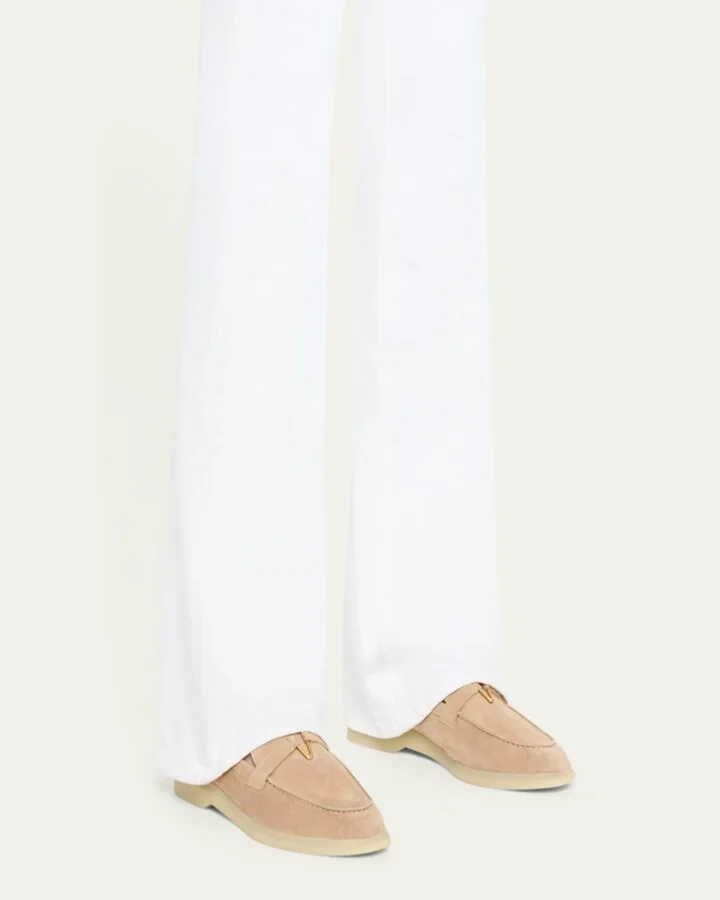 Ailey Suede Medallion Slip-On Loafers - Image 6
