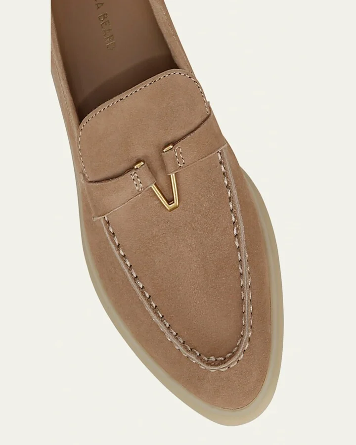 Ailey Suede Medallion Slip-On Loafers - Image 11
