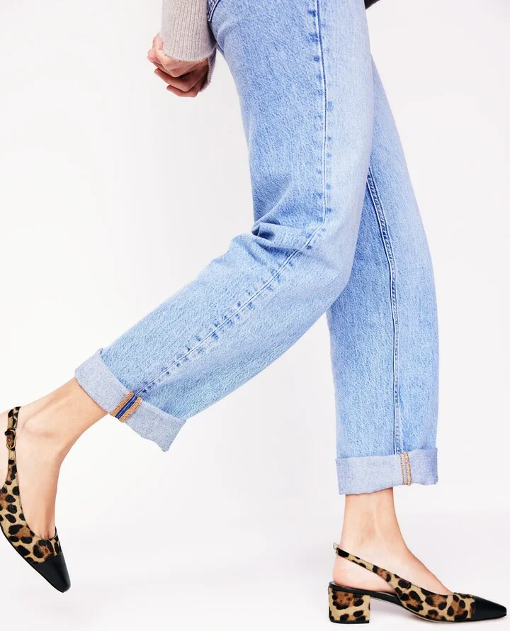 Ailsa Block Heel Slingbacks, Almond Pink Suede - Image 3