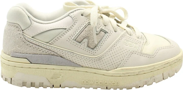 Aime Leon Dore 550 Sneakers in Cream Leather
