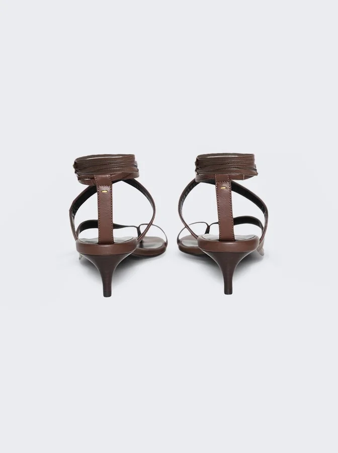 Aimee Kitten Heel Sandal Cigar