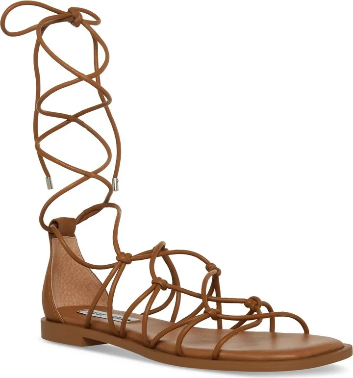 Ainsley Womens Faux Leather Caged Gladiator Sandals