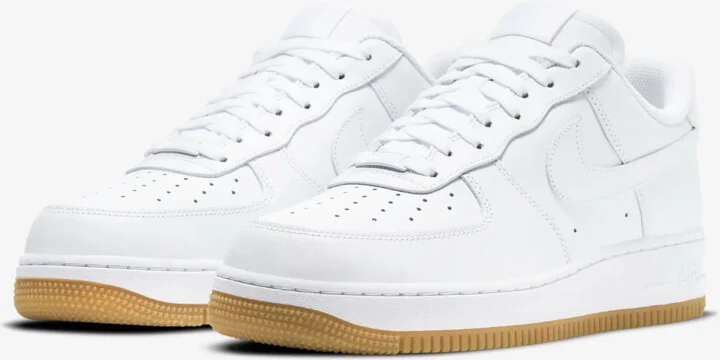 Air Force 1 '07 DJ2739-100 Sneakers Men's White Gum Leather Low Top Shoes