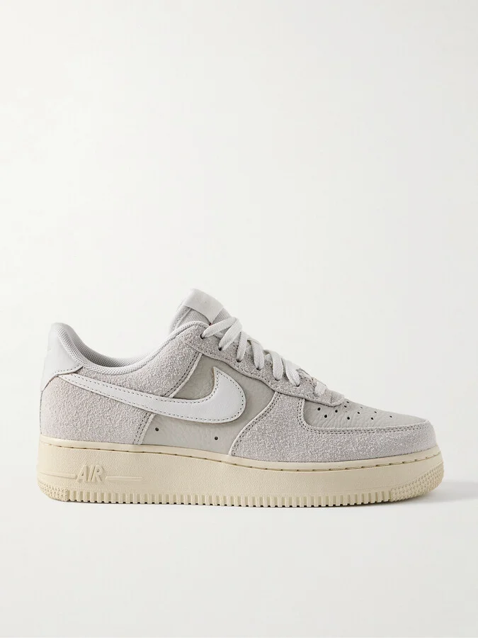 Air Force 1 '07 LX Brushed-Suede and Leather Sneakers