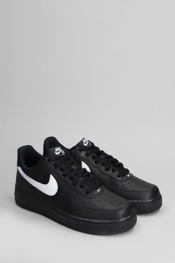 Air Force 1 07 Sneakers In Black Leather - Image 2