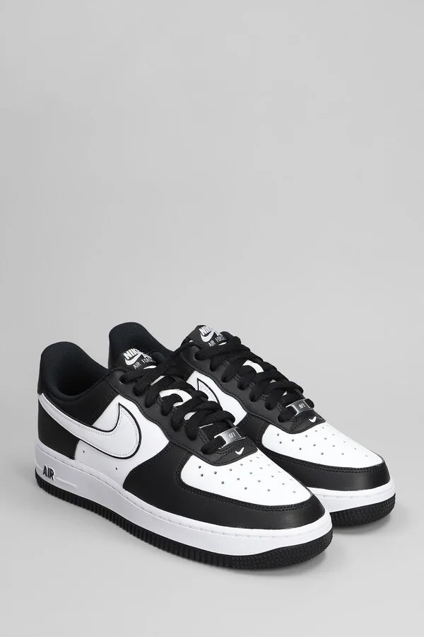Air Force 1 07 Sneakers In Black Leather - Image 2