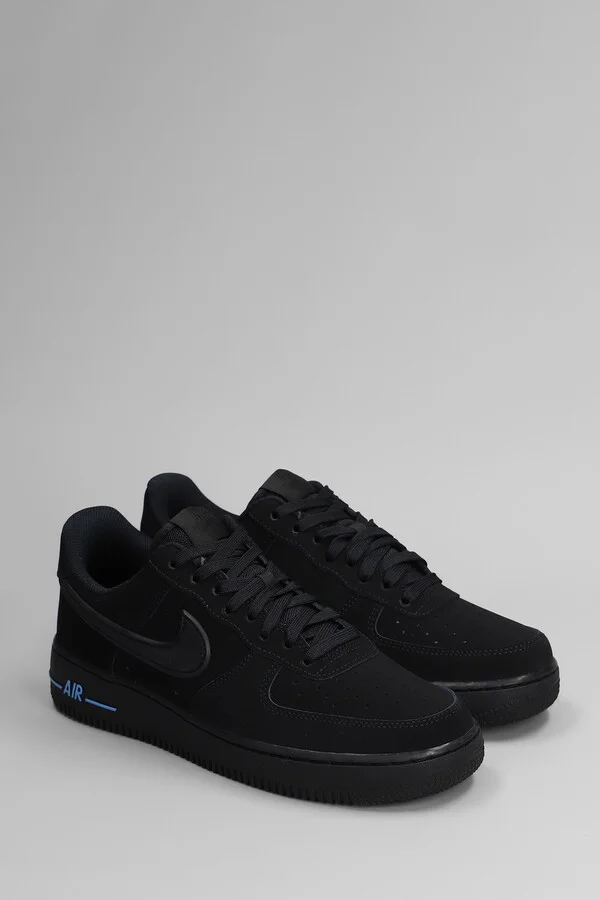 Air Force 1 07 Sneakers In Black Nubuck - Image 2