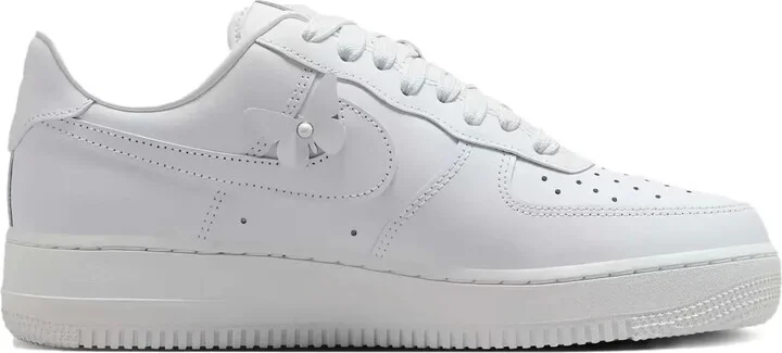 Air Force 1 flower-embellished leather sneakers