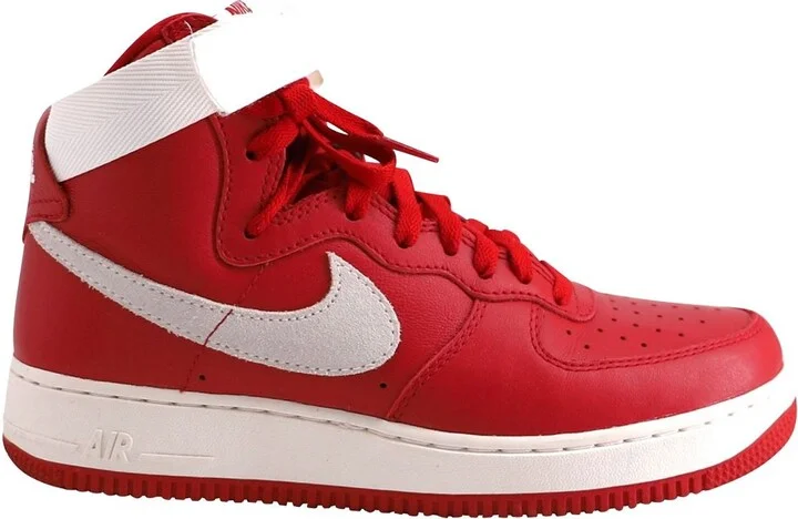 Air Force 1 High 'Nai Ke' Sneaker in Gym Red and White Summit Leather