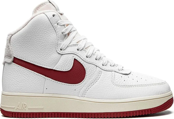 Air Force 1 High Sculpt "White/Gym Red" sneakers
