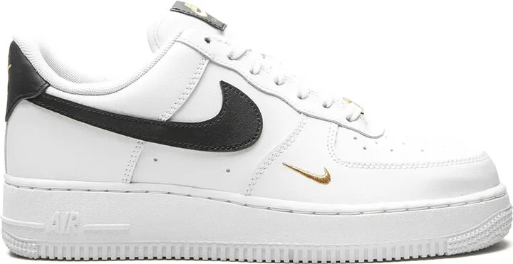 Air Force 1 Low Essential "White/Black/Gold" sneakers