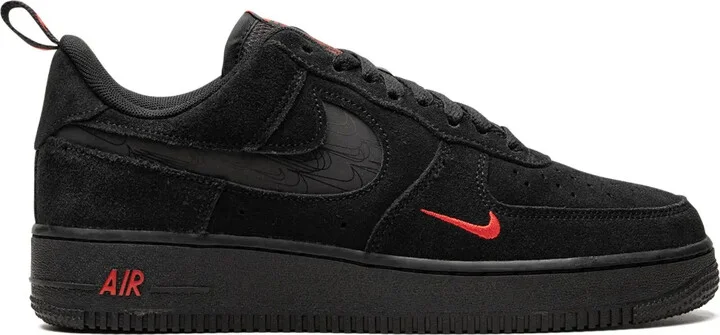 Air Force 1 Low "Multi Swoosh Black/Crimson" sneakers