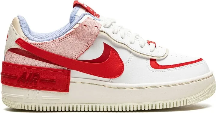 Air Force 1 Low Shadow "Red Cracked Leather" sneakers