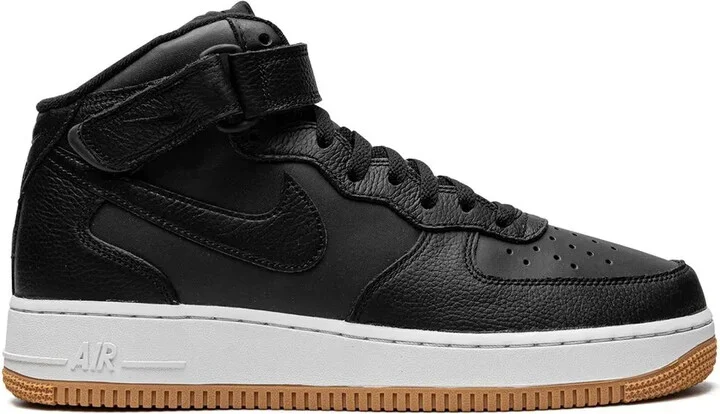Air Force 1 Mid '07 LX "Black/Gum" sneakers