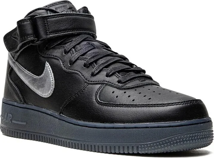 Air Force 1 Mid "Black/Metallic Silver" sneakers - Image 2