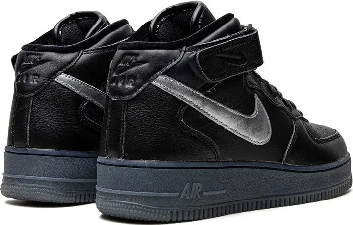 Air Force 1 Mid "Black/Metallic Silver" sneakers - Image 3