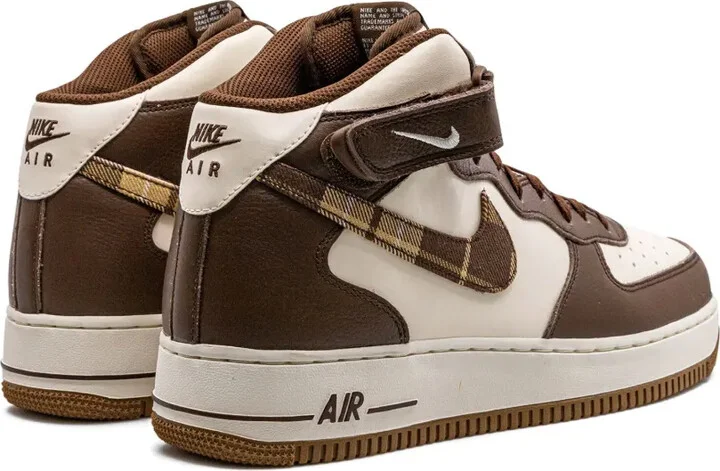 Air Force 1 Mid "Brown Plaid" sneakers - Image 3