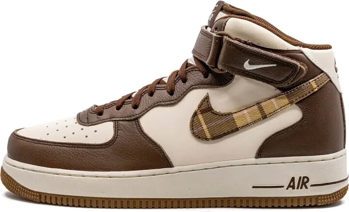 Air Force 1 Mid "Brown Plaid" sneakers - Image 5