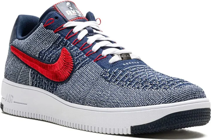 Air Force 1 Ultra Flyknit Low "Patriots Robert Kraft Wolf Grey" sneakers - Image 2