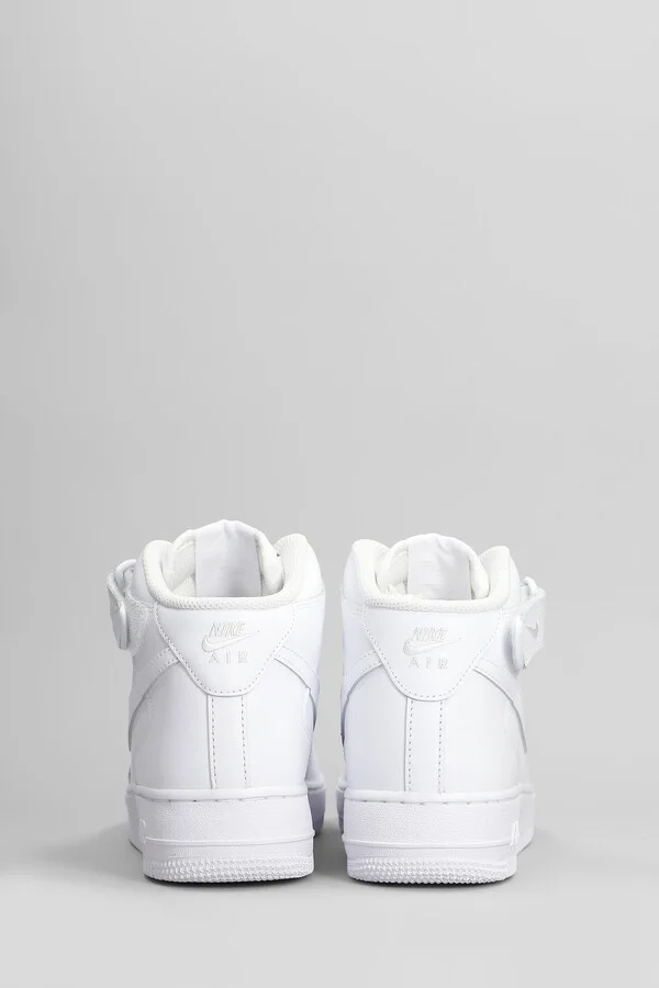 Air Force Mid 1 07 Sneakers In White Leather - Image 4