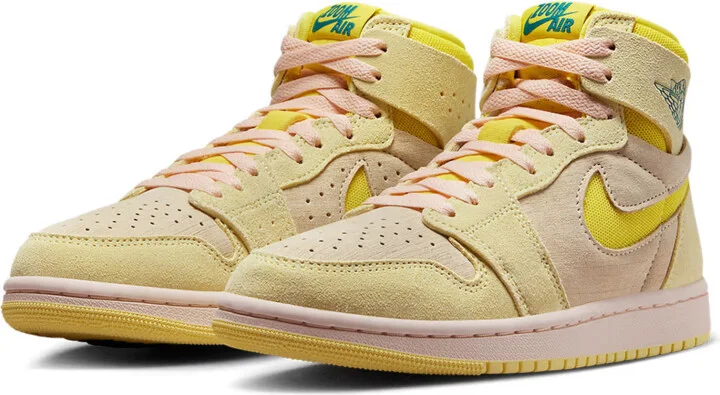 Air Jordan 1 High Zoom CMFT 2 DV1305-800 Women 9.5 Citron Tint Shoes TF2195