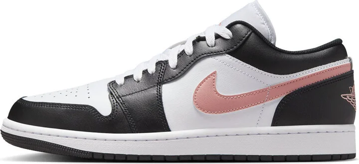 Air Jordan 1 Low 'Black Pink Rust' Men's Shoes