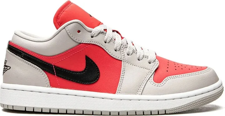 Air Jordan 1 Low "Light Iron Ore/Siren Red" sneakers