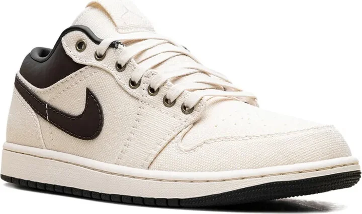Air Jordan 1 Low Premium "Pale Ivory/Baroque Brown" sneakers - Image 2