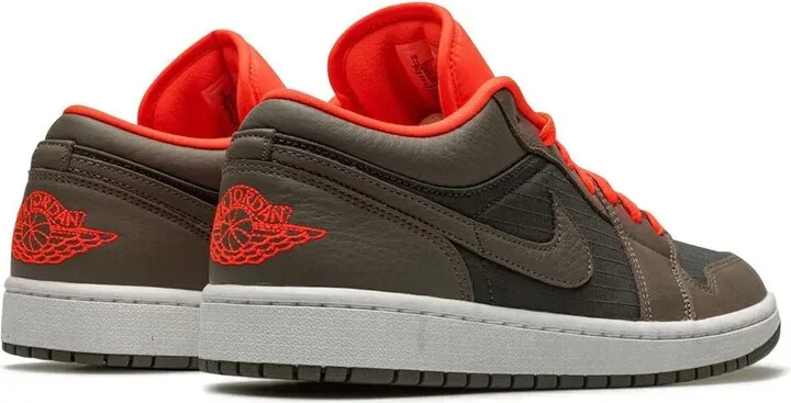 Air Jordan 1 Low SE "Black/Olive/ Bright Crimson" sneakers - Image 3