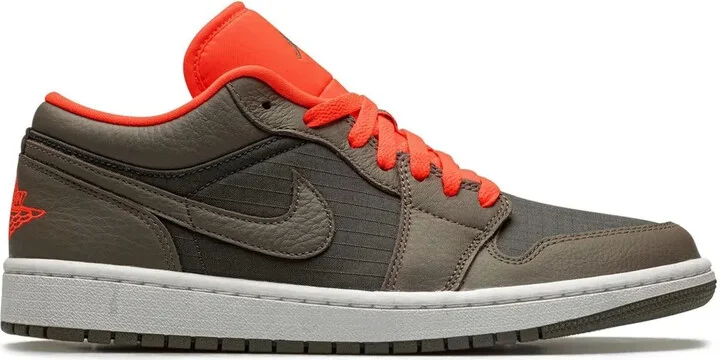 Air Jordan 1 Low SE "Black/Olive/ Bright Crimson" sneakers