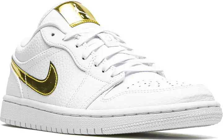 Air Jordan 1 Low SE "White Metallic Gold" sneakers - Image 2