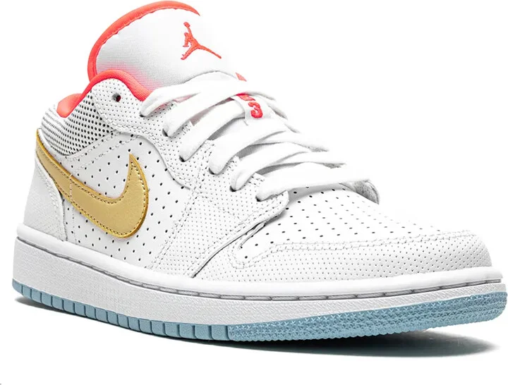 Air Jordan 1 Low SE "White/Sesame/Flash Crimson" sneakers - Image 2