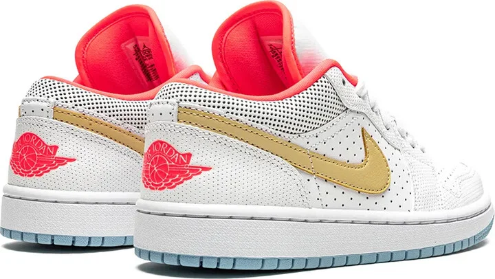 Air Jordan 1 Low SE "White/Sesame/Flash Crimson" sneakers - Image 3