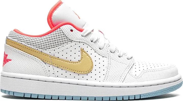 Air Jordan 1 Low SE "White/Sesame/Flash Crimson" sneakers