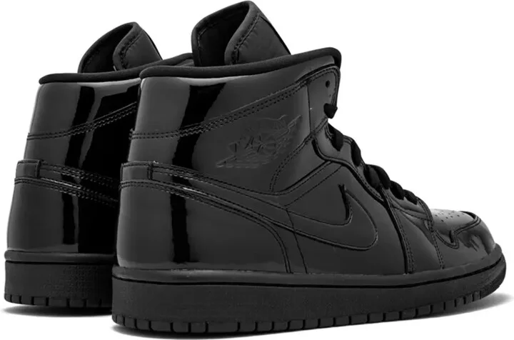 Air Jordan 1 Mid black patent leather - Image 3