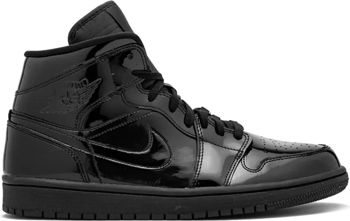 Air Jordan 1 Mid black patent leather