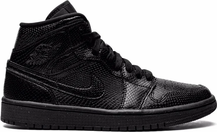 Air Jordan 1 Mid "Black Snakeskin" sneakers
